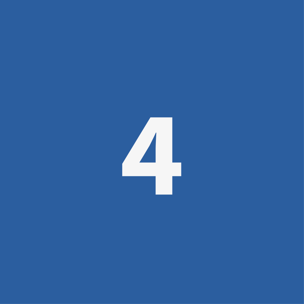 Pictogram of the number 4